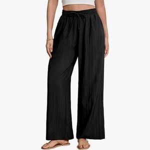 NWT Stamain Wide Leg Pants Flowy Pants for Women Casual Palazzo Trousers, M